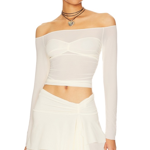 Indah Coco Pinch Bra Top in Ivory - Picture 1 of 6